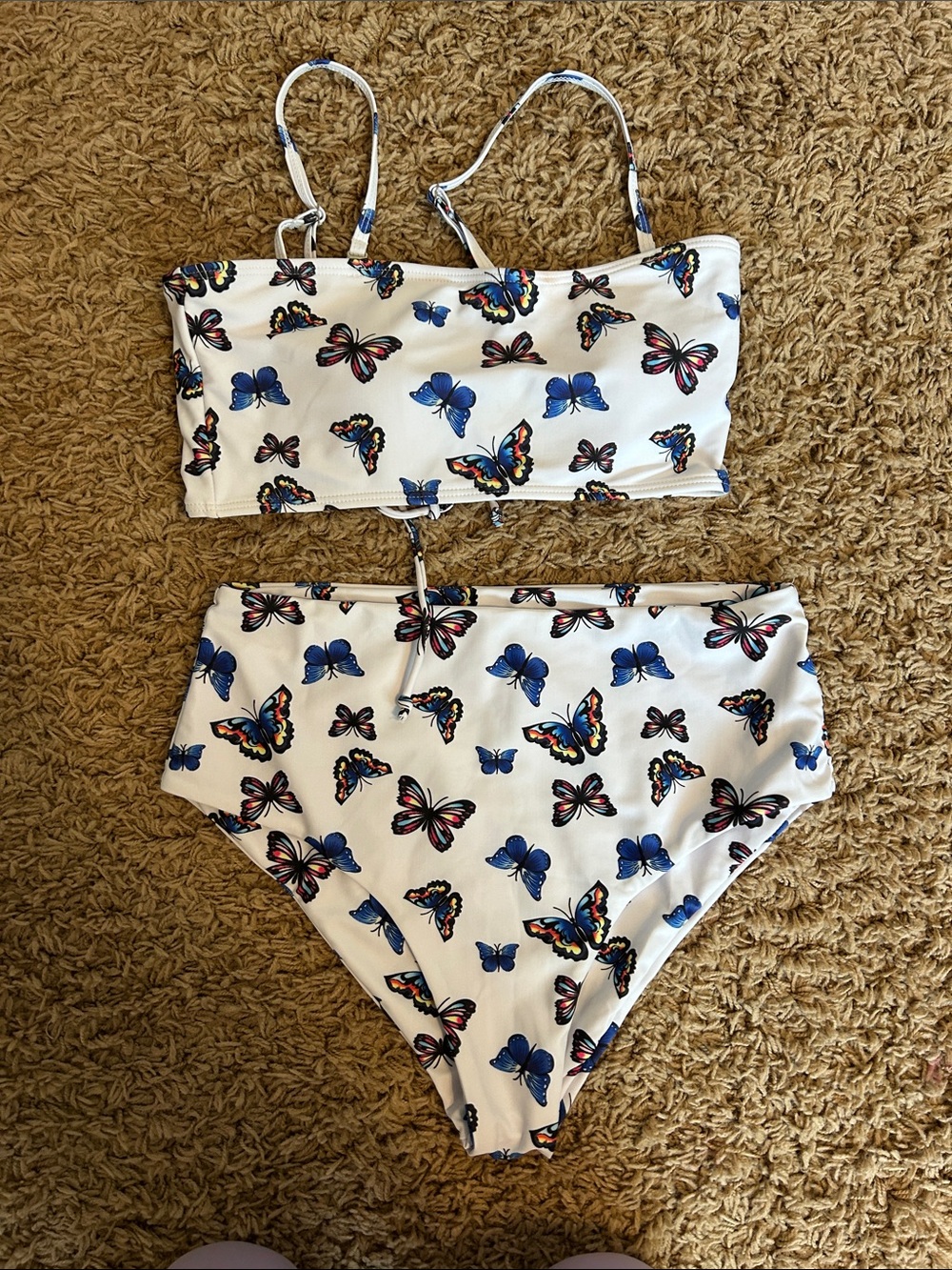 SHEIN Y2K butterfly high waisted bikini size medium